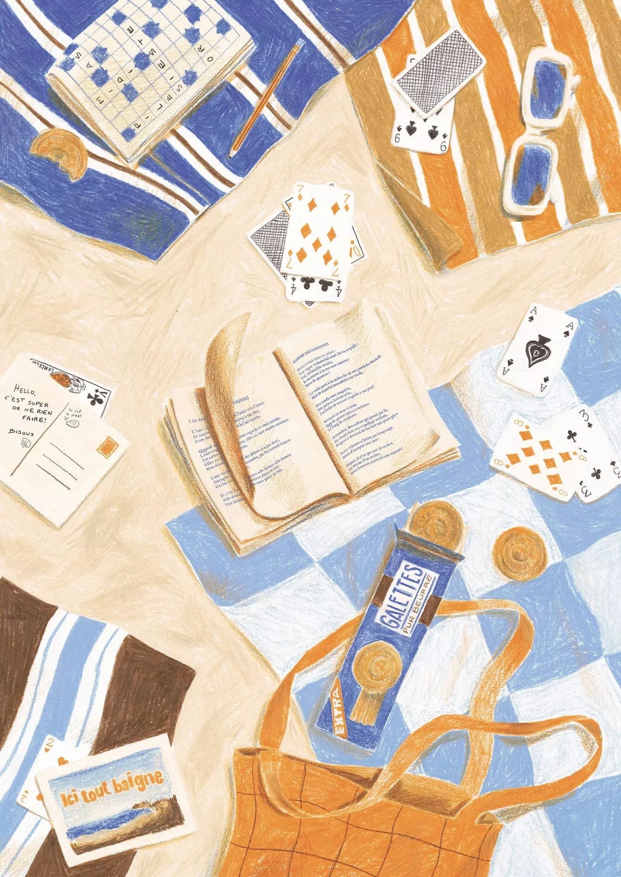 Puzzle Jour Férié "Du sable entre les pages" 500 piezas