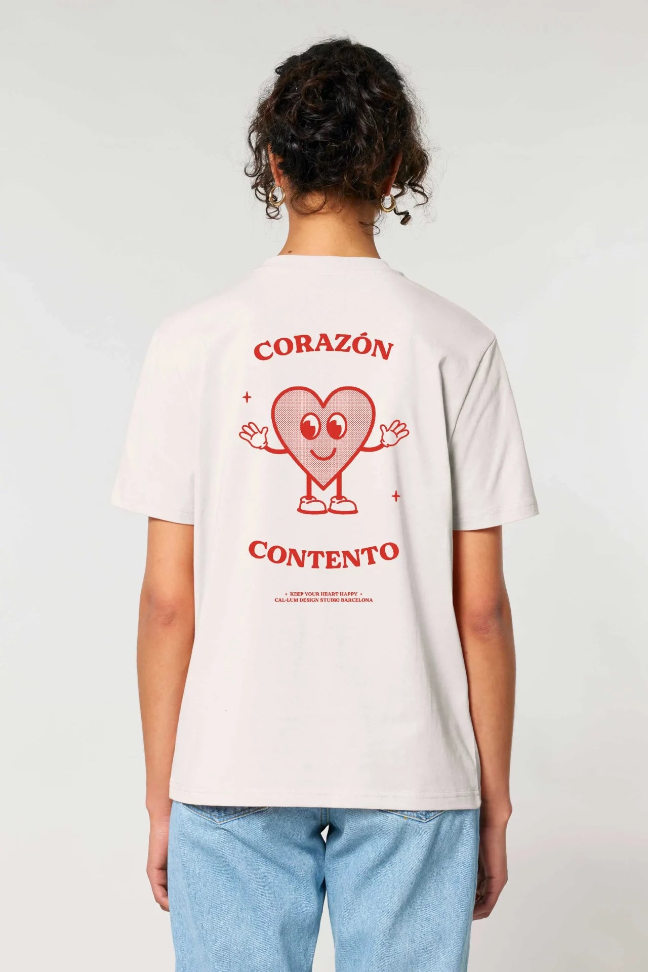 Camiseta Orgánica Unisex "Corazón Contento"