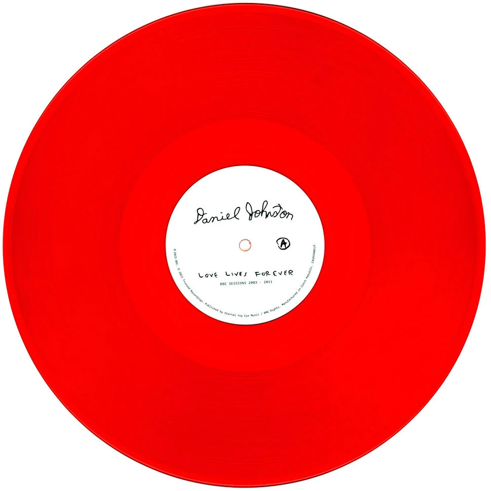 Daniel Johnston - Love Lives Forever (BBC Sessions 2003-2011) 2LP Rojo