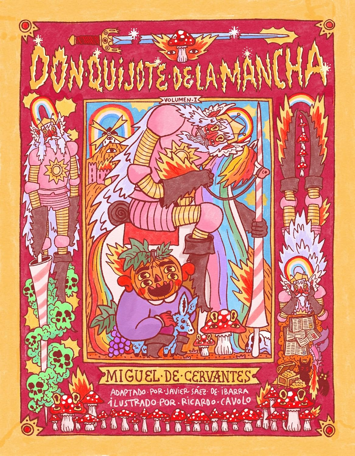 Don Quijote de La Mancha | Ilustrado por Ricardo Cavolo