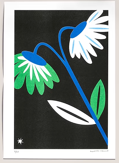 Flowers in Black