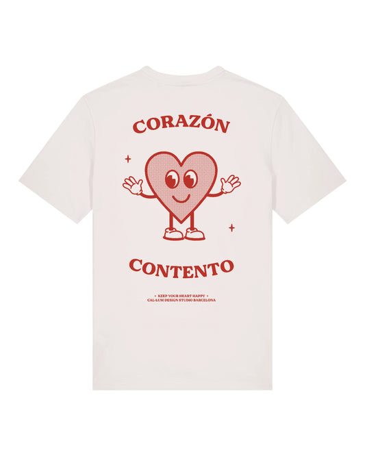 Camiseta Orgánica Unisex "Corazón Contento"